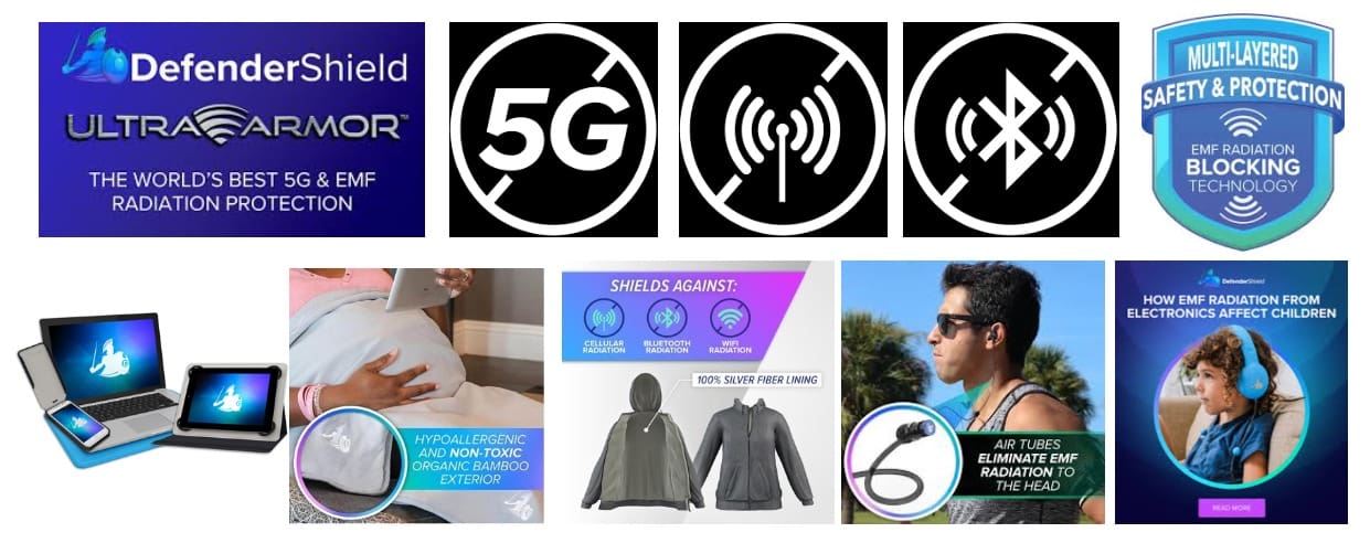 A collage of different types of products with the words " 5 g ".